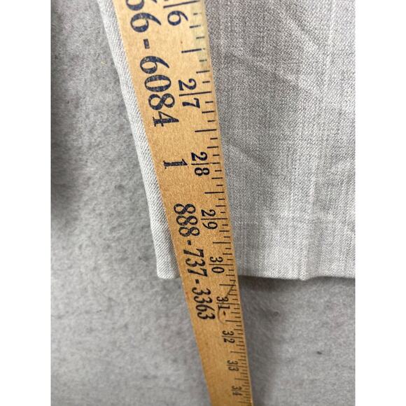 ASOS Design Pants Mens Sz 34x34 Smart Tapered Trouser Grey Pleated Pockets Dress - Picture 6 of 12